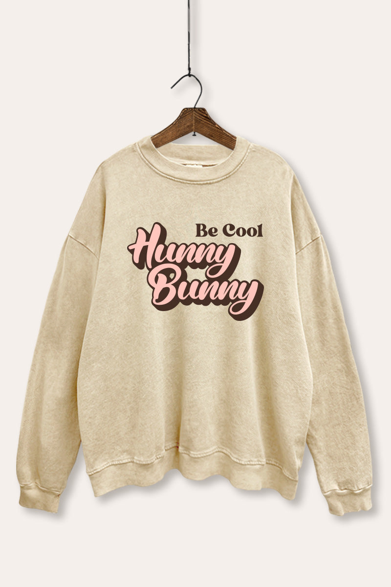 Hunny Bunny Graphic Mineral Wash Sweatshirt