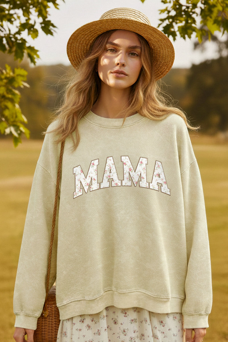 Mama Flower Western Graphic Sweatshirt