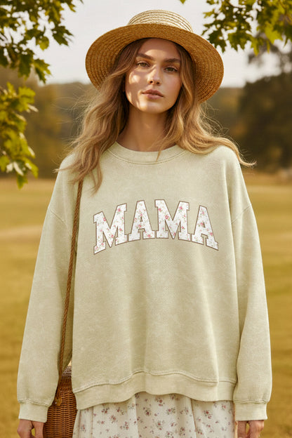 Mama Flower Western Graphic Sweatshirt