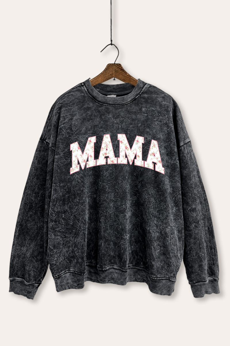 Mama Flower Western Graphic Sweatshirt