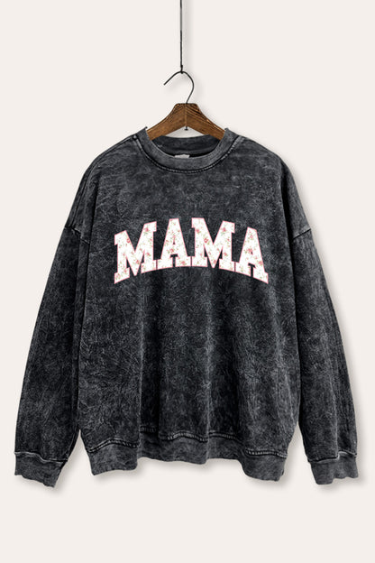 Mama Flower Western Graphic Sweatshirt