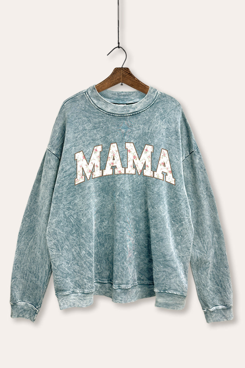 Mama Flower Western Graphic Sweatshirt