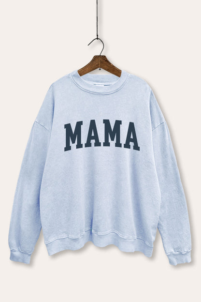 Mama Typography Mineral Wash Sweatshirt