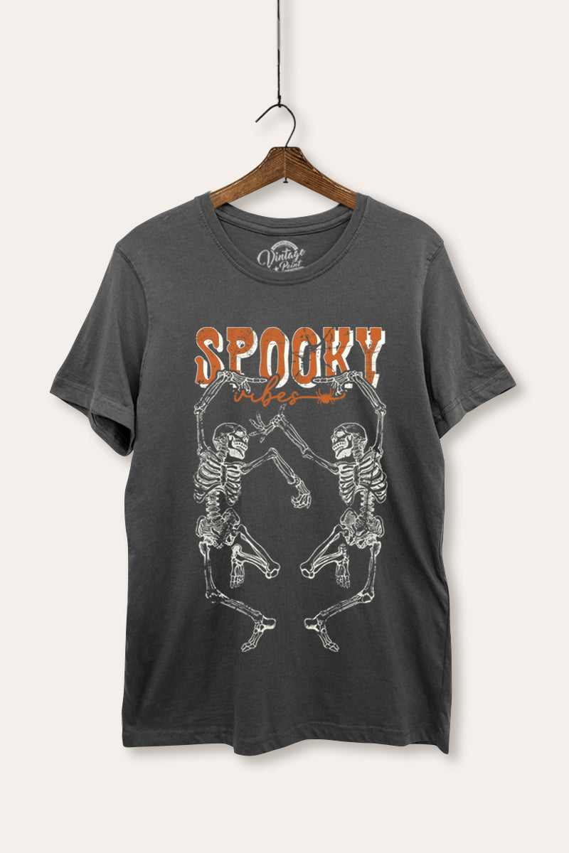 dancing skeletons halloween graphic women's basic t-shirt