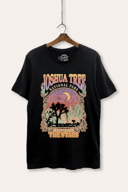 Joshua Tree Desert Stars Graphic Women's Basic Casual Tee