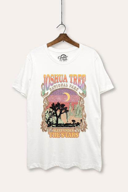 Joshua Tree Desert Stars Graphic Women's Basic Casual Tee