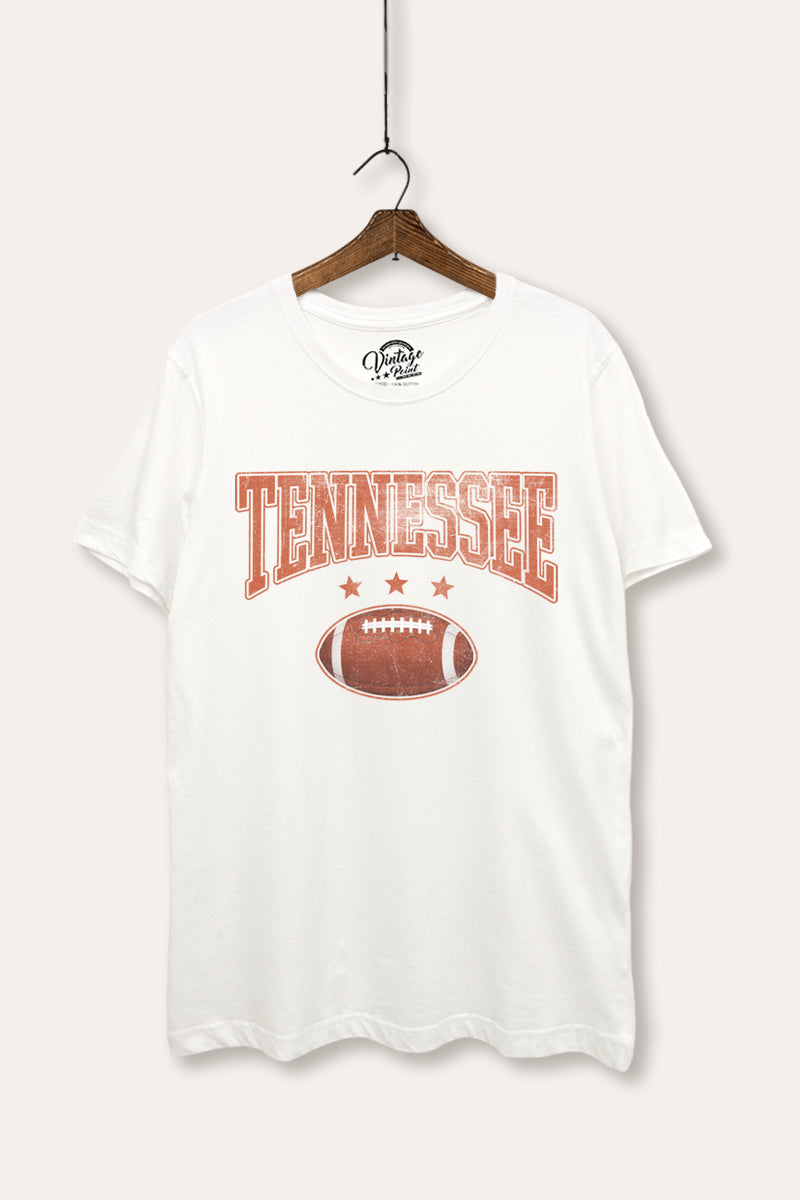 Tennessee Football Sports Graphic Women's Basic Casual Tee