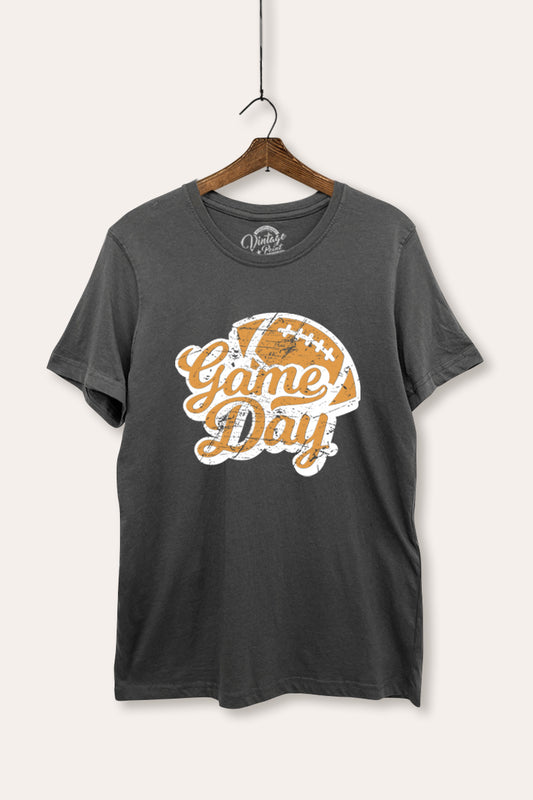 "game day" football graphic women's basic t-shirt