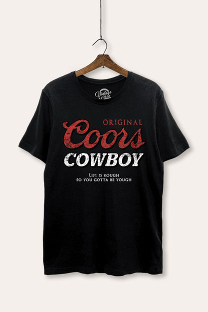 Coors Cowboy Western Graphic Women's Basic Casual Tee