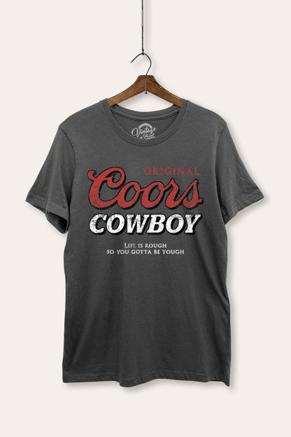 Coors Cowboy Western Graphic Women's Basic Casual Tee