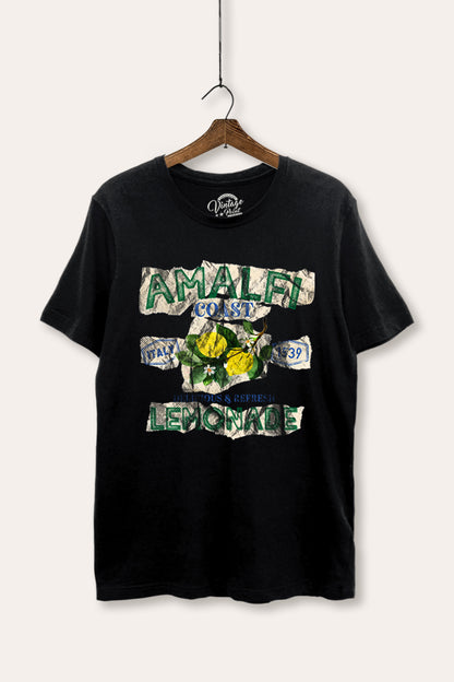 Amalfi Coast Lemon Fruit Graphic Women's Basic Casual Tee