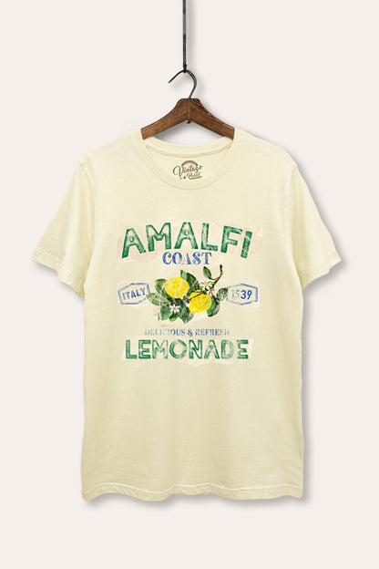 Amalfi Coast Lemon Fruit Graphic Women's Basic Casual Tee