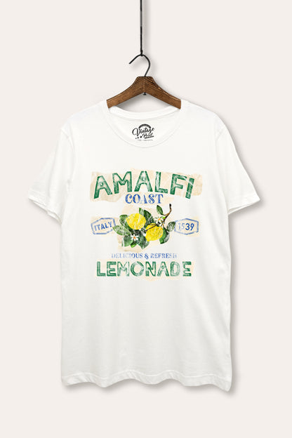 Amalfi Coast Lemon Fruit Graphic Women's Basic Casual Tee