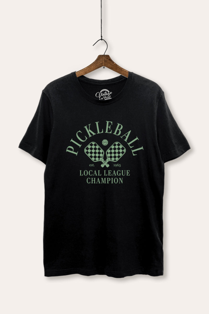 "pickleball champion" women's basic graphic t-shirt