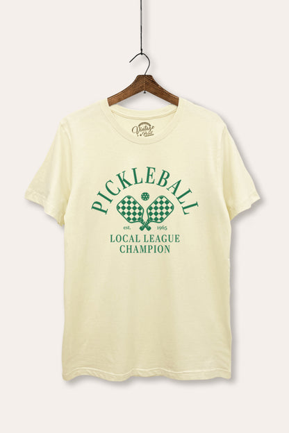 Pickleball Champion Graphic Women's Basic Casual Tee