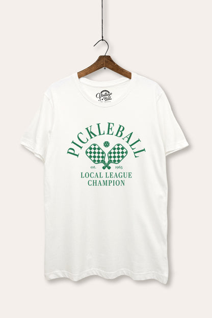 Pickleball Champion Graphic Women's Basic Casual Tee