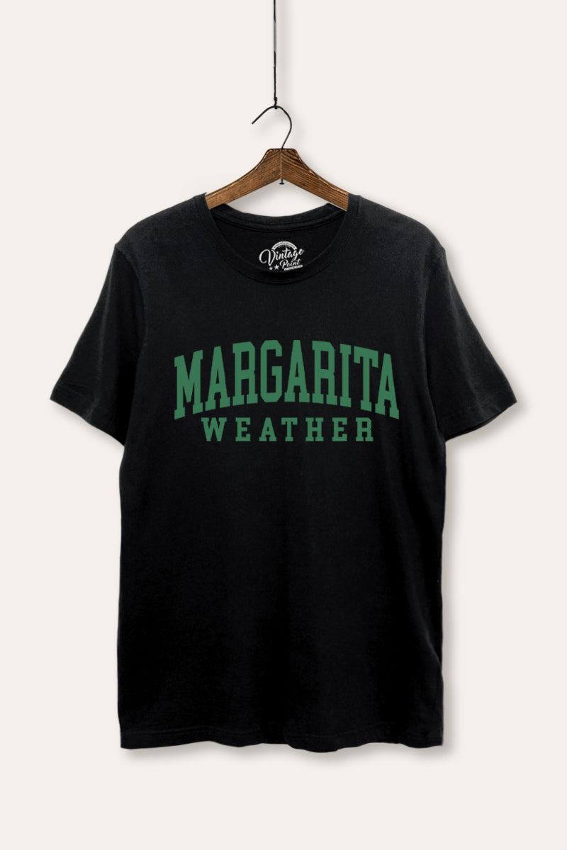 "margarita weather" women's basic graphic tee