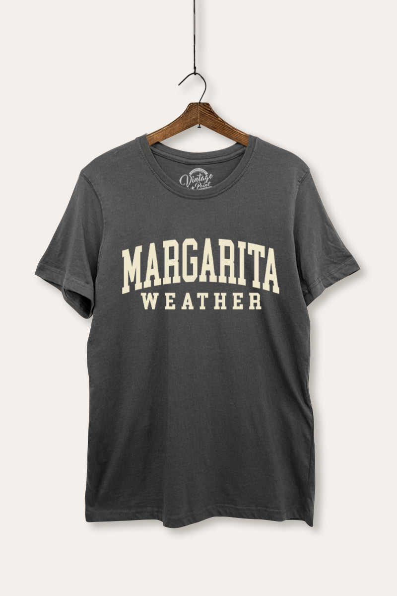 "margarita weather" women's basic graphic tee