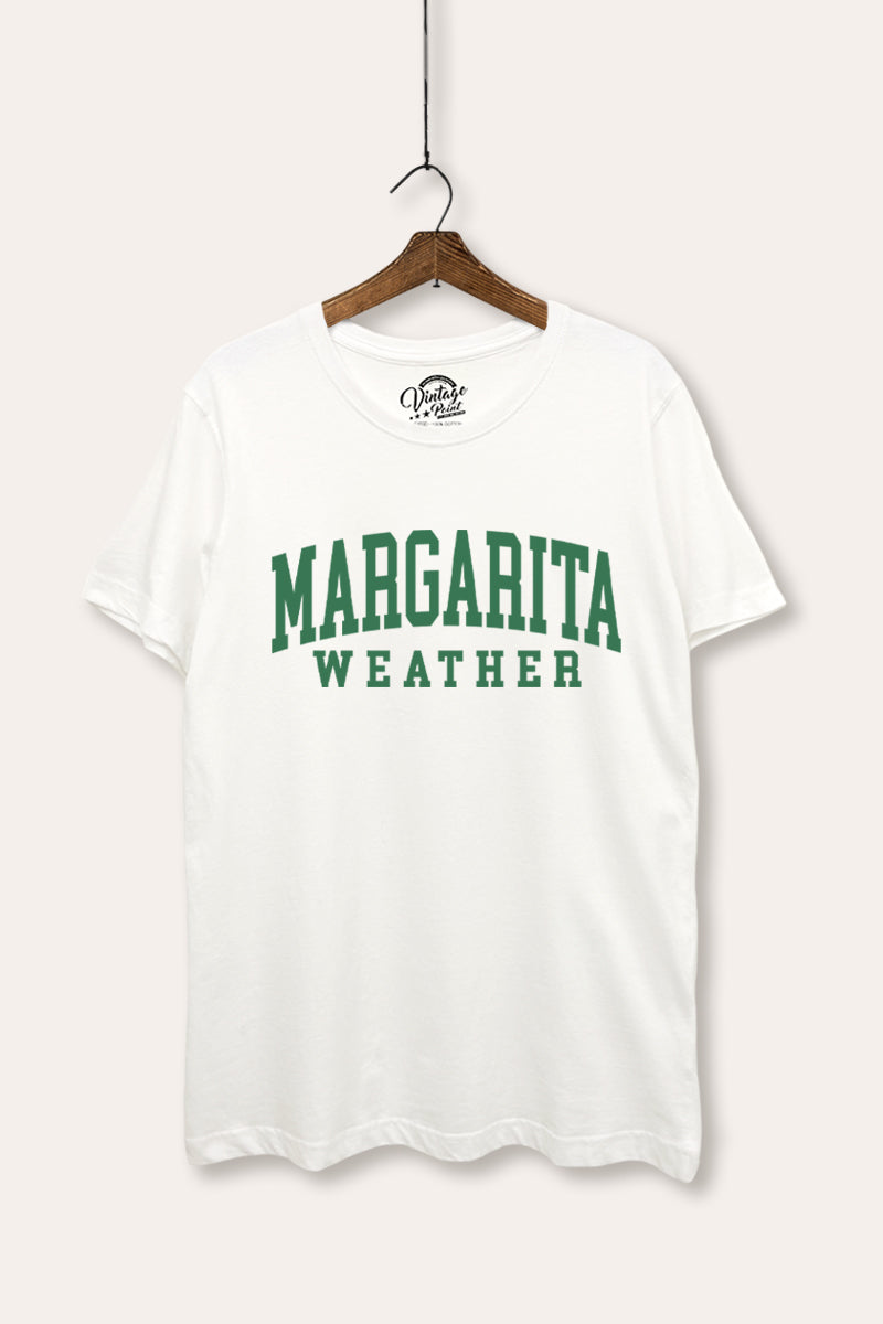 "margarita weather" women's basic graphic tee