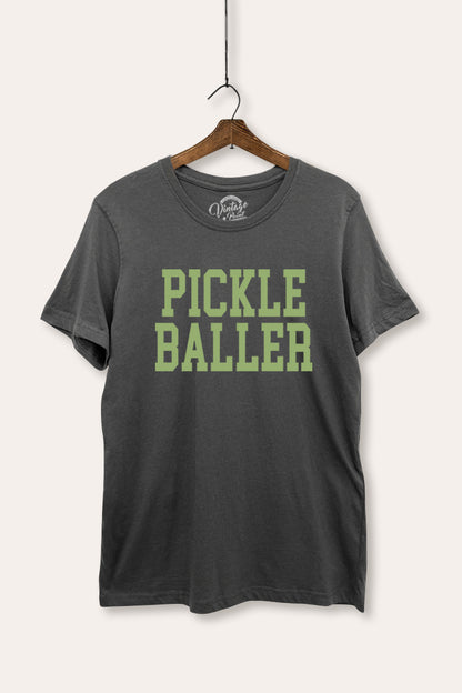 Pickle Baller Sports Graphic Women's Basic Casual Tee
