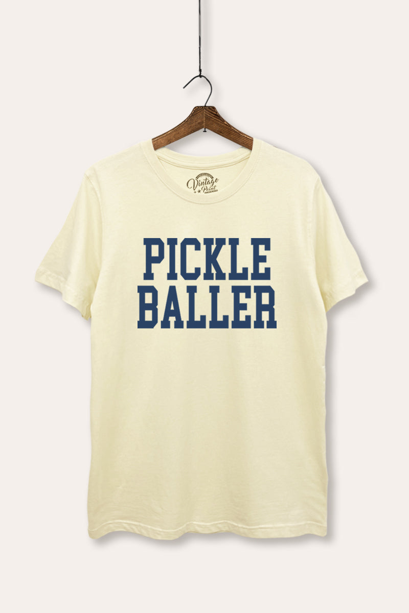 "pickle baller" women's basic graphic t-shirt