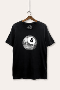 disco 8-ball graphic women's basic tee