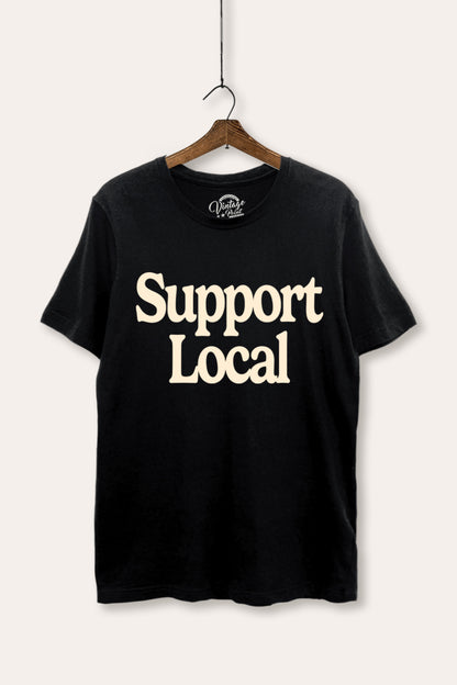 Support Local Graphic Women's Basic Casual Tee
