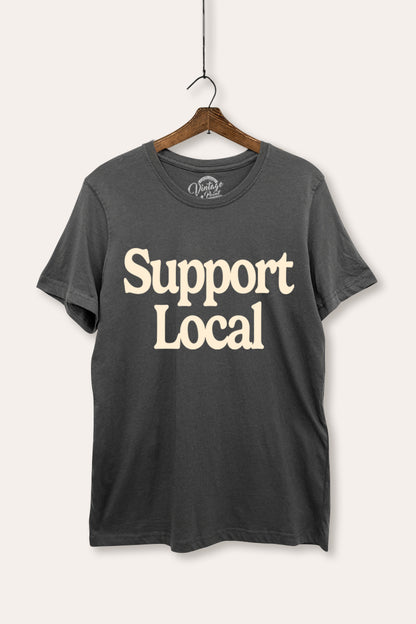 Support Local Graphic Women's Basic Casual Tee