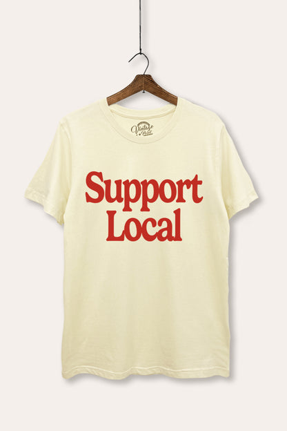 Support Local Graphic Women's Basic Casual Tee