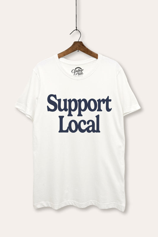 Support Local Graphic Women's Basic Casual Tee