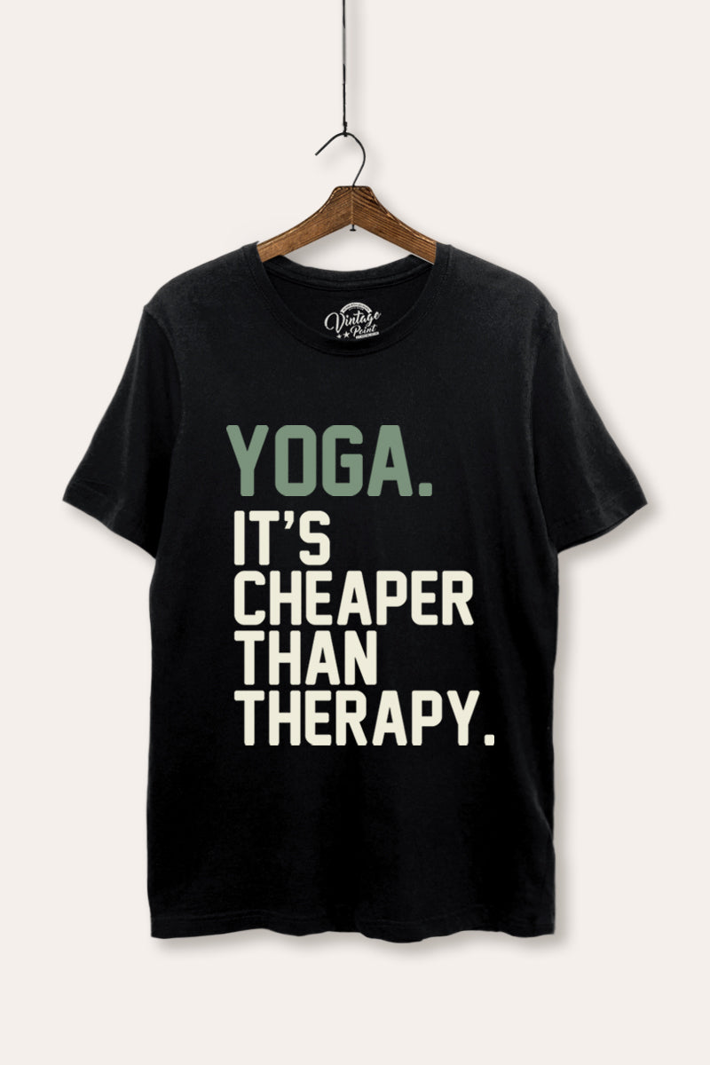 yoga therapy graphic women's basic tee
