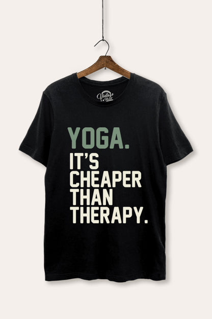 Yoga Therapy Graphic Women's Basic Casual Tee