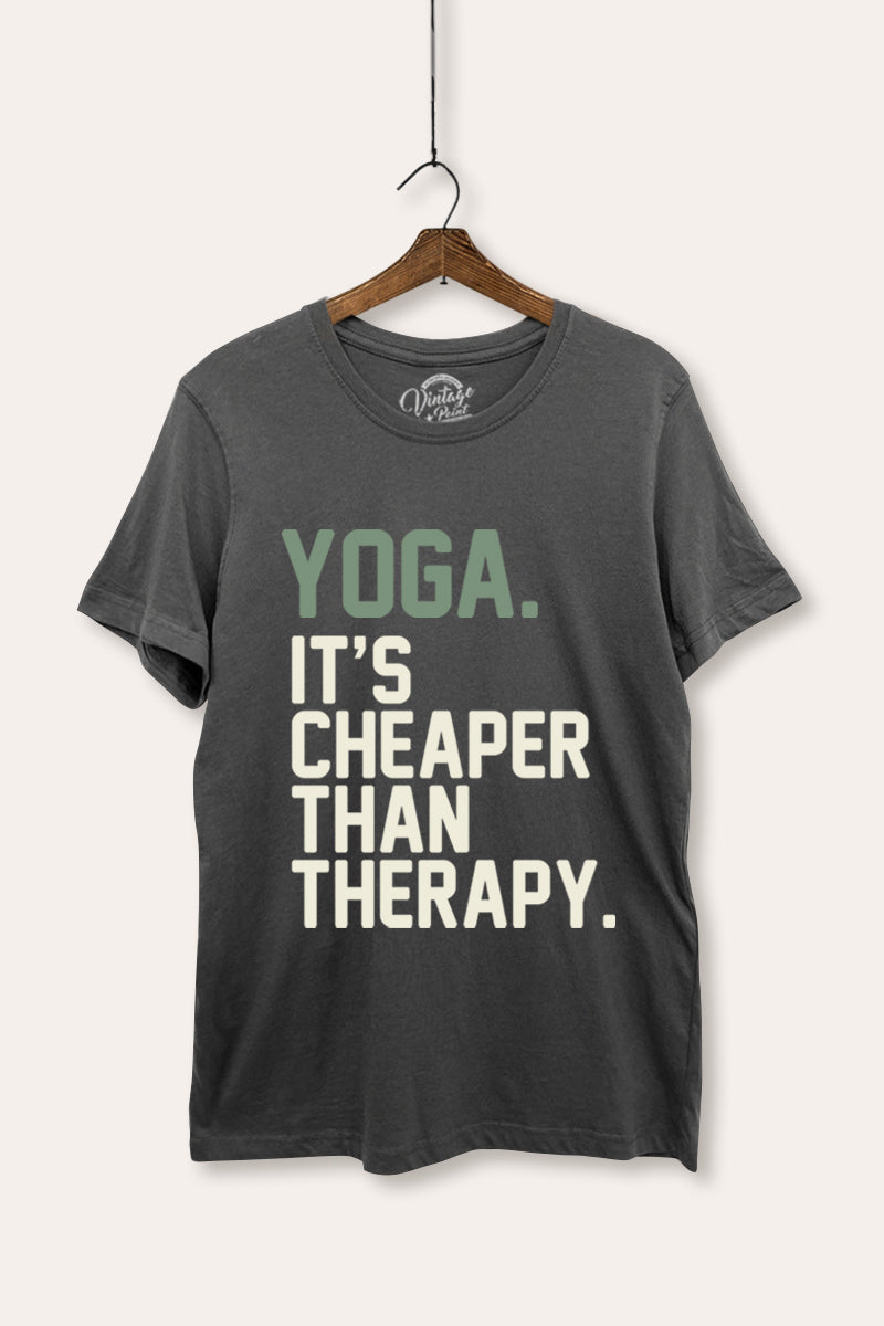 yoga therapy graphic women's basic tee
