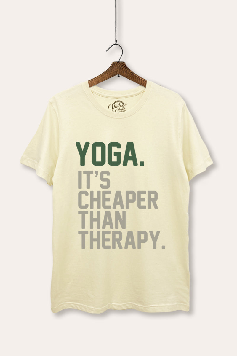 yoga therapy graphic women's basic tee