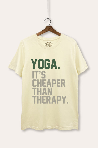Yoga Therapy Graphic Women's Basic Casual Tee