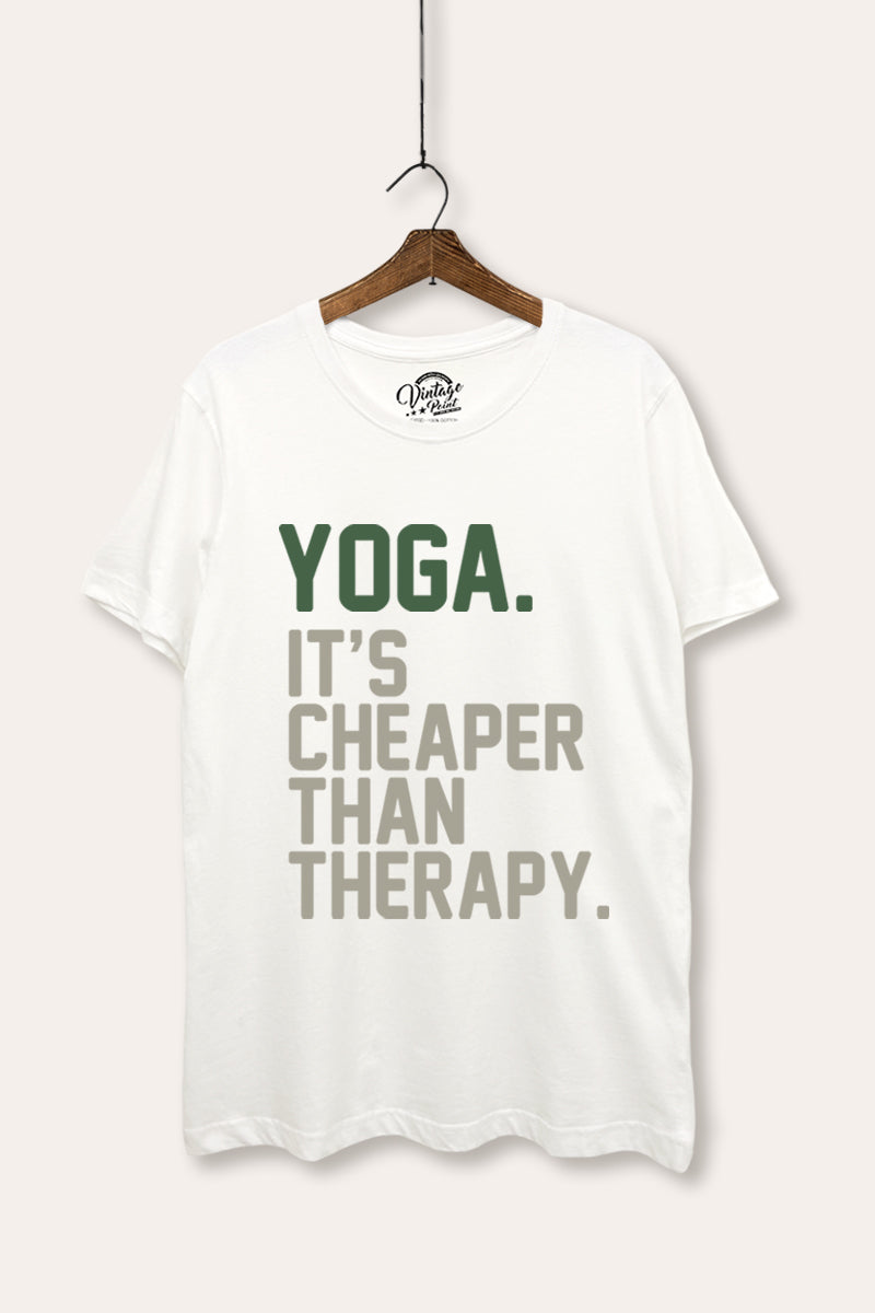 yoga therapy graphic women's basic tee
