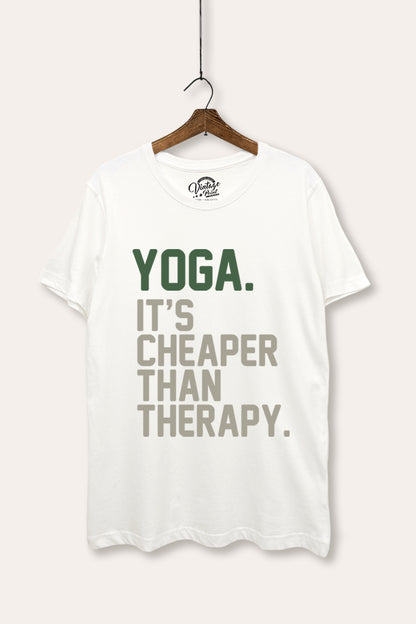 Yoga Therapy Graphic Women's Basic Casual Tee