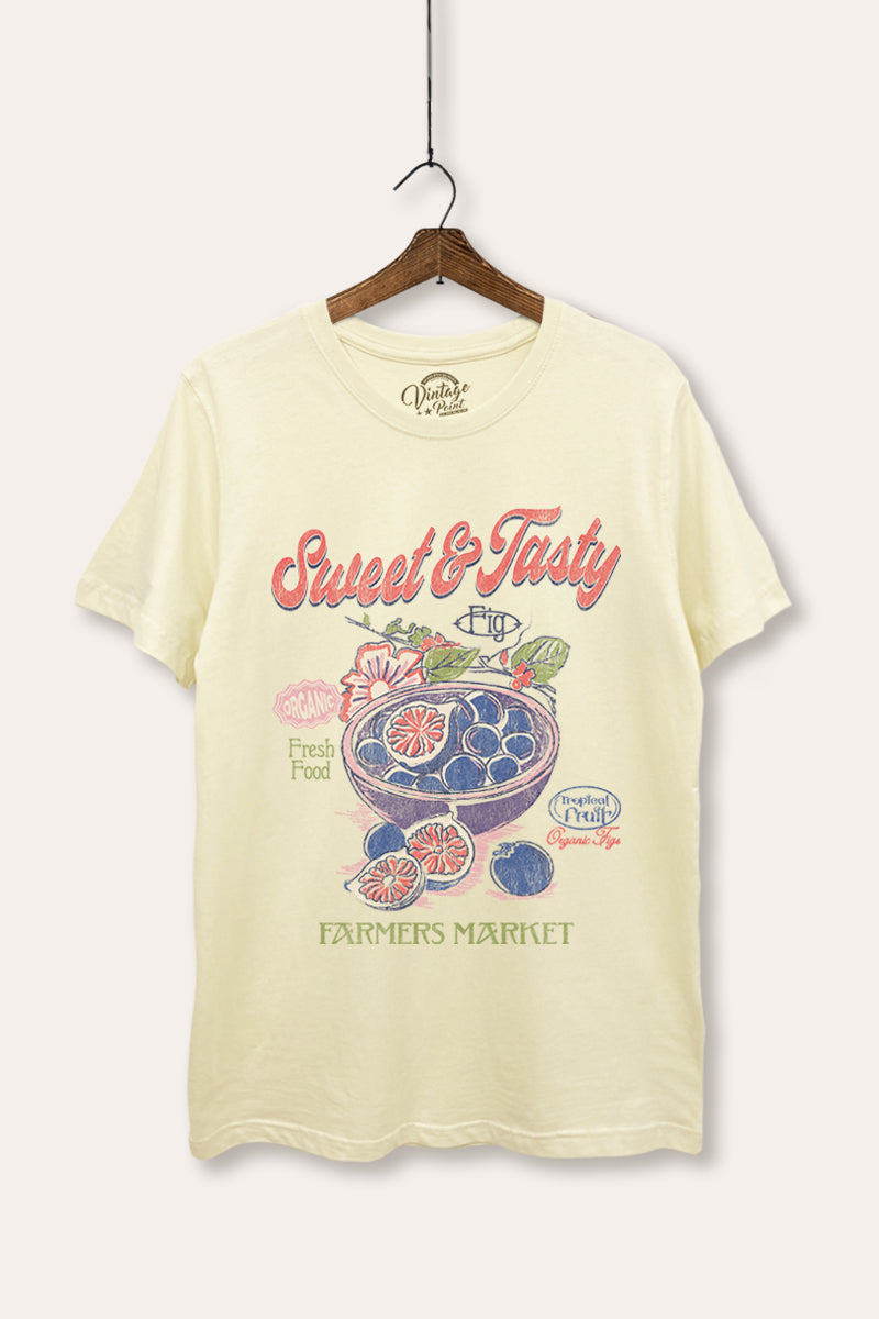sweet & tasty blueberries graphic women's casual basic tee