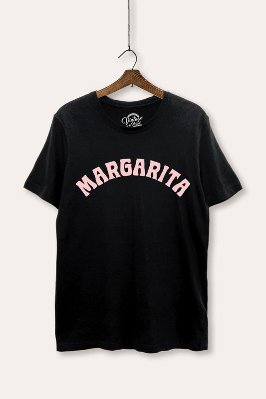 Margarita Arched Typography Women's Basic Casual Tee