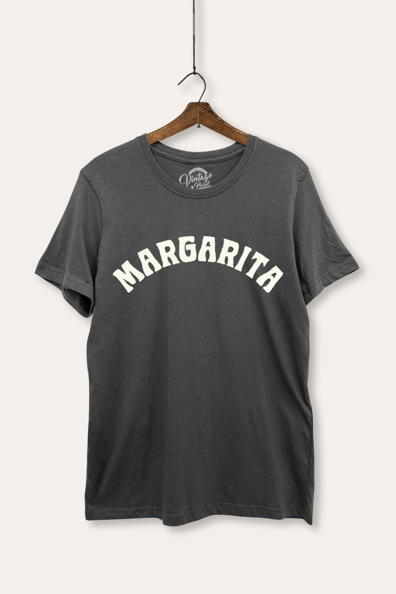 Margarita Arched Typography Women's Basic Casual Tee