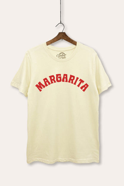 Margarita Arched Typography Women's Basic Casual Tee
