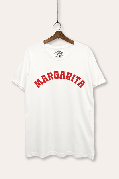 Margarita Arched Typography Women's Basic Casual Tee
