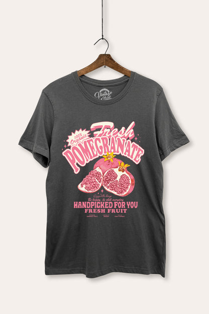 Fresh Pomegranate Fruit Graphic Women's Basic Casual Tee