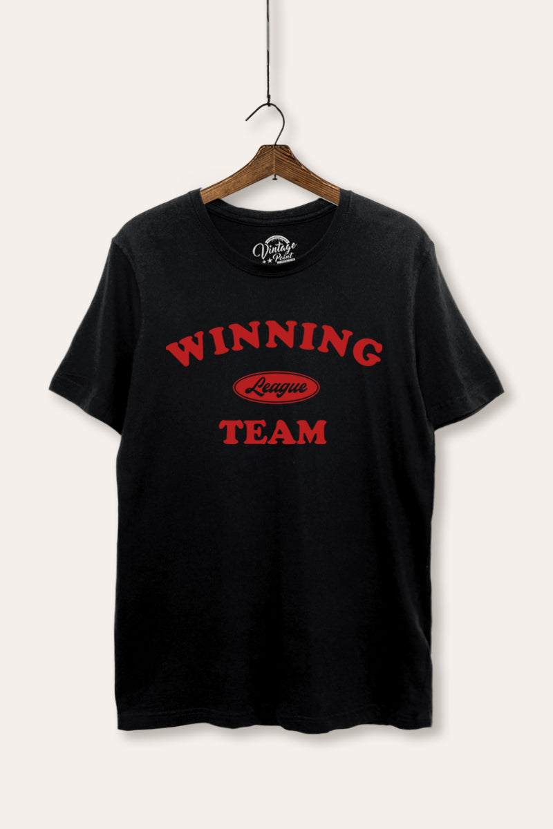 Winning Team League Sports Graphic Women's Basic Casual Tee
