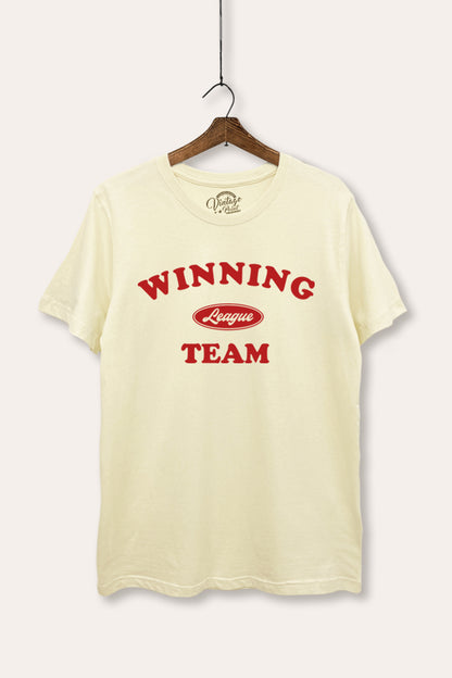 Winning Team League Sports Graphic Women's Basic Casual Tee