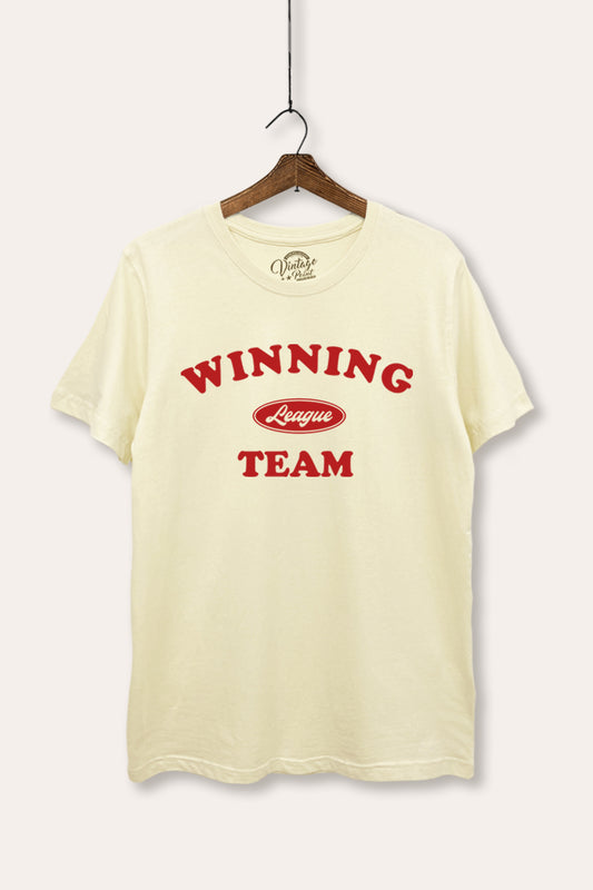 Winning Team League Sports Graphic Women's Basic Casual Tee
