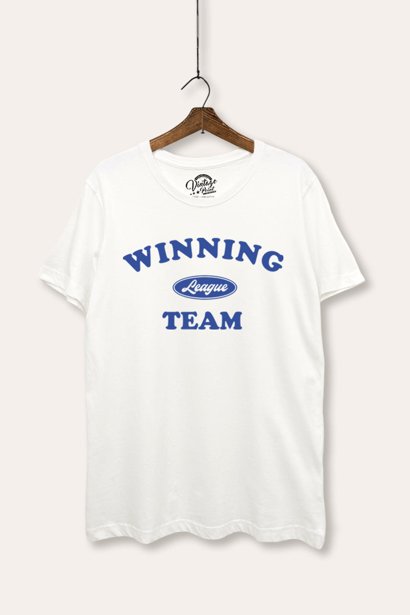 Winning Team League Sports Graphic Women's Basic Casual Tee