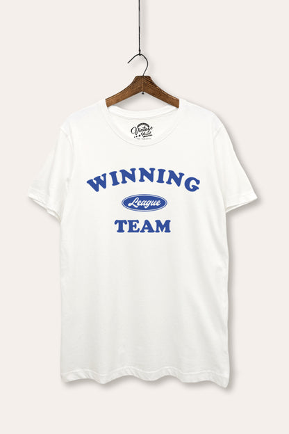 Winning Team League Sports Graphic Women's Basic Casual Tee