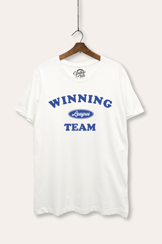 Winning Team League Sports Graphic Women's Basic Casual Tee