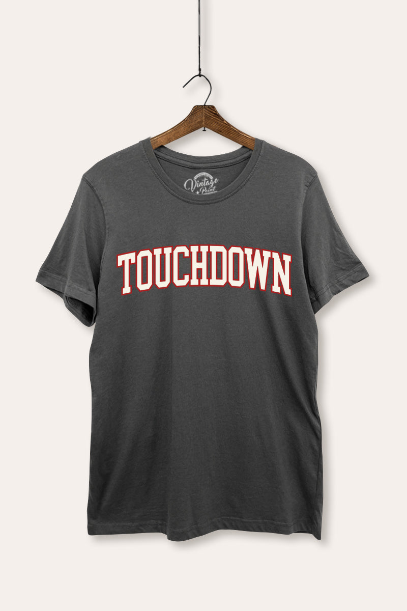 "touchdown" graphic women's basic tee